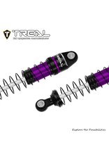 TREAL TRLX004CQY2IF 59MM LONG TRAVEL SHOCK SET FOR TRAXXAS TRX-4M® & TRX-4MT™ (PURPLE) (4) (FRONT/REAR)
