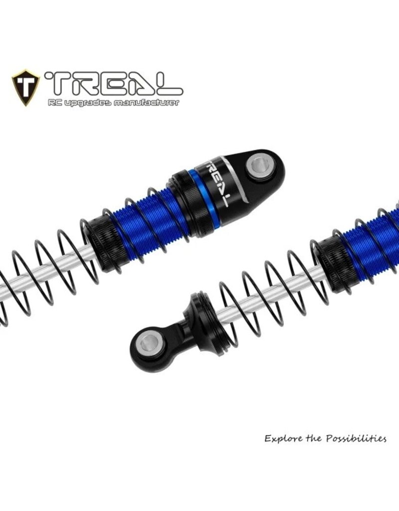 TREAL TRLX004CQY2HL 59MM LONG TRAVEL SHOCK SET FOR TRAXXAS TRX-4M® & TRX-4MT™ (BLUE) (4) (FRONT/REAR)