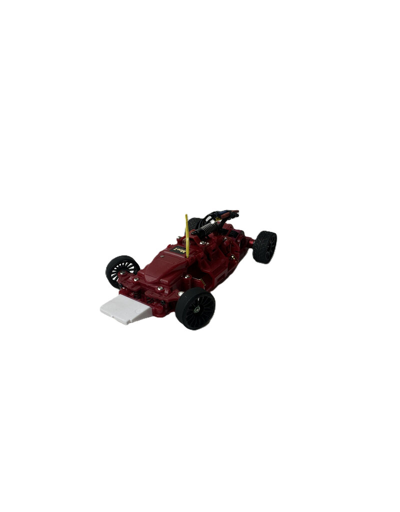 KYOSHO MTU2506011 USED KYOSHO MR-03EVO SP CHASSIS SET (RED LIMITED EDITION) W/ MCLAREN SENNA GTR BODY: FLUORESCENT YELLOW/BLACK