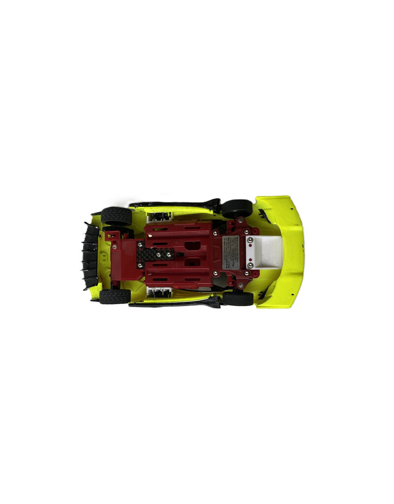 KYOSHO MTU2506011 USED KYOSHO MR-03EVO SP CHASSIS SET (RED LIMITED EDITION) W/ MCLAREN SENNA GTR BODY: FLUORESCENT YELLOW/BLACK