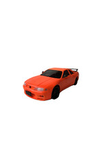 KYOSHO MTU2506012 USED KYOSHO MA-030EVO AWD CHASSIS SET – RED LIMITED EDITION W/ NISSAN SKYLINE GT-R (R33) BODY: FLUORESCENT ORANGE