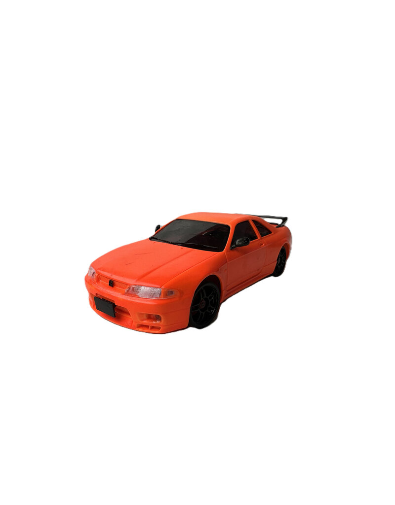 KYOSHO ***SOLD*** MTU2506012 USED KYOSHO MA-030EVO AWD CHASSIS SET – RED LIMITED EDITION W/ NISSAN SKYLINE GT-R (R33) BODY: FLUORESCENT ORANGE