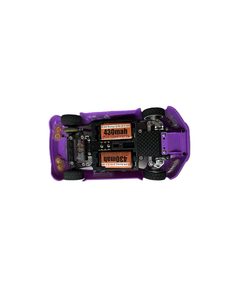 PN RACING MTU2506014 USED CUSTOM MINI-Z – PN 2.5 CHASSIS W/ JOMUREMA GT01 BODY: PURPLE