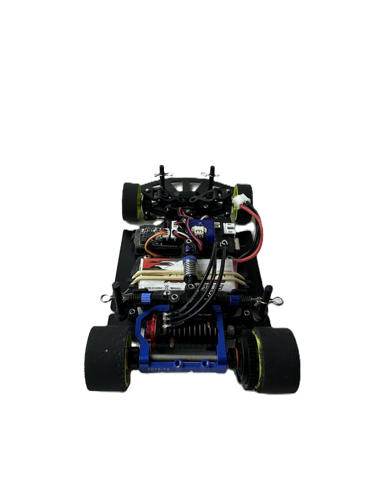GL RACING MTU2506015 USED MODIFIED OPEN GL RACING GLR FULLY BUILT W/ LEXAN BODY: FLUORESCENT YELLOW