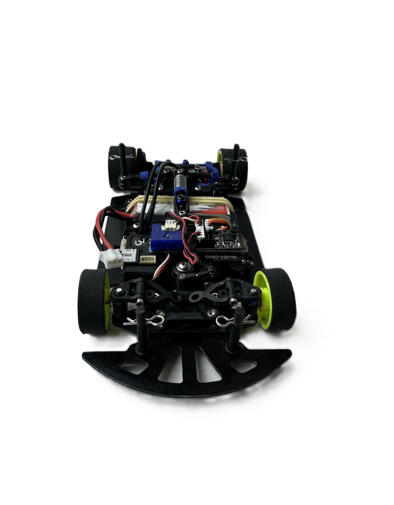 GL RACING MTU2506015 USED MODIFIED OPEN GL RACING GLR FULLY BUILT W/ LEXAN BODY: FLUORESCENT YELLOW