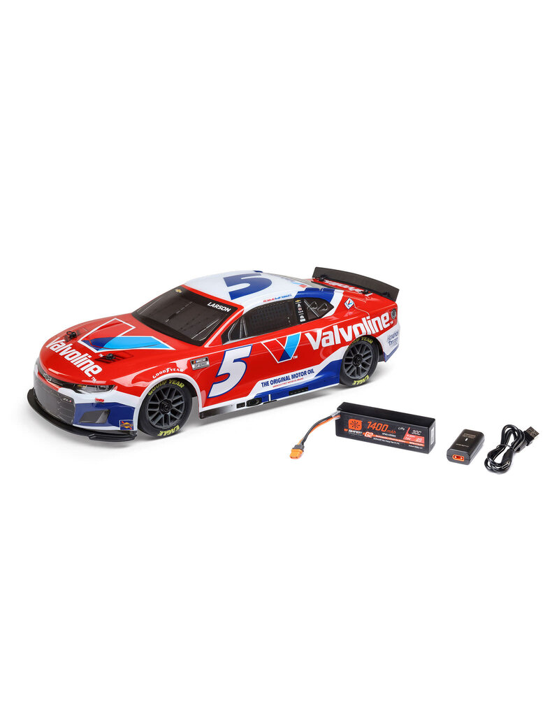 LOSI LOS1122505 1/12 NASCAR RC RACECAR KYLE LARSON NO. 5 2025 VALVOLINE CHEVROLET CAMARO ZL1 2S AWD RTR BRUSHED ON-ROAD (BATTERY & CHARGER INCLUDED), RE