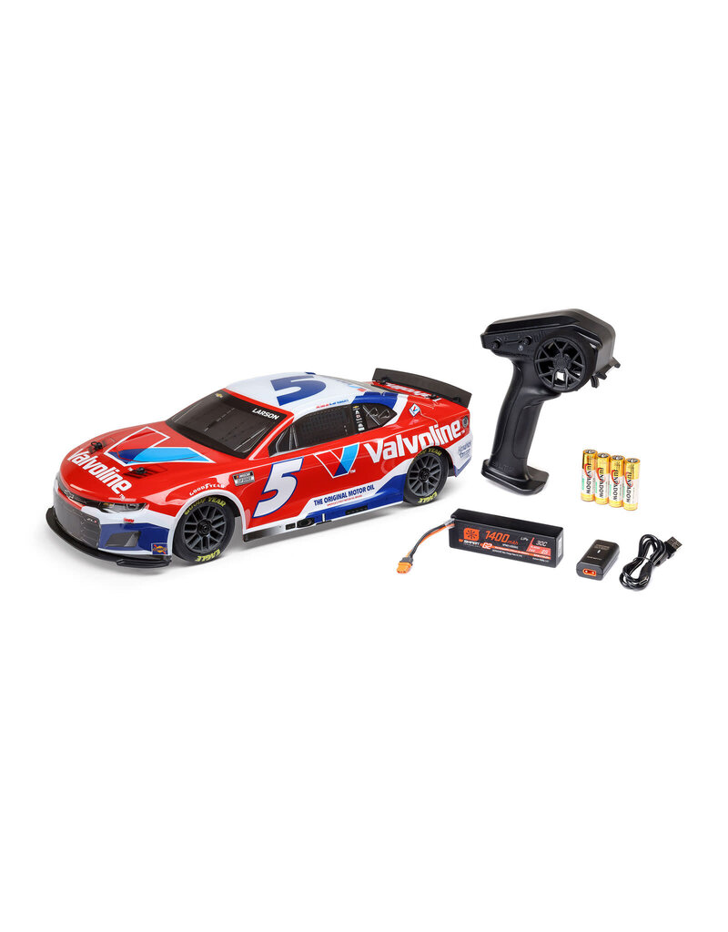 LOSI LOS1122505 1/12 NASCAR RC RACECAR KYLE LARSON NO. 5 2025 VALVOLINE CHEVROLET CAMARO ZL1 2S AWD RTR BRUSHED ON-ROAD (BATTERY & CHARGER INCLUDED), RE