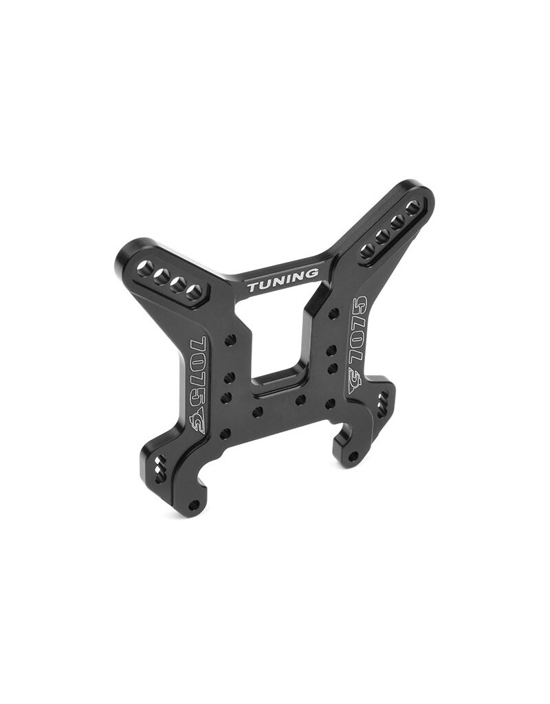 TEAM CORALLY COR00180-423 SHOCK TOWER - REAR - SWISS MADE 7075 T6 - 5MM - HARD ANODIZED - BLACK