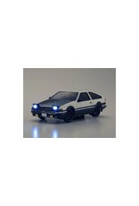 KYOSHO KYO66617A FIRST MINI-Z INITIAL D TOYOTA SPRINTER TRUENO AE86 W/ CARBON WH/BL
