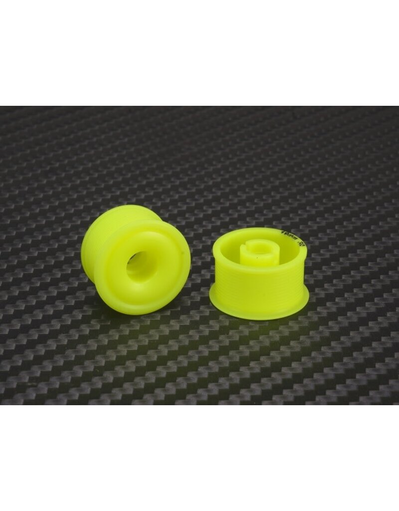 PN RACING PN MR2089R0-19 2WD DELRIN FORMULA REAR WHEELS 0 OFFSET: YELLOW (2)