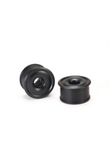 PN RACING PN MR2088R0-19 2WD DELRIN  FORMULA 11X19MM FLANGED REAR WHEELS 0MM OFFSET : BLACK (2)