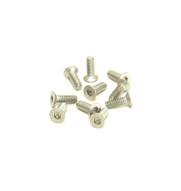 PN RACING PN 700726 M2X6 TITANIUM COUNTERSUNK HEX MACHINE SCREW (10PCS)