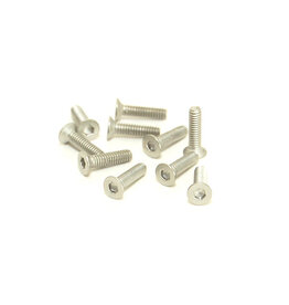 PN RACING PN 700728 M2X8 TITANIUM COUNTERSUNK HEX MACHINE SCREW (10PCS)