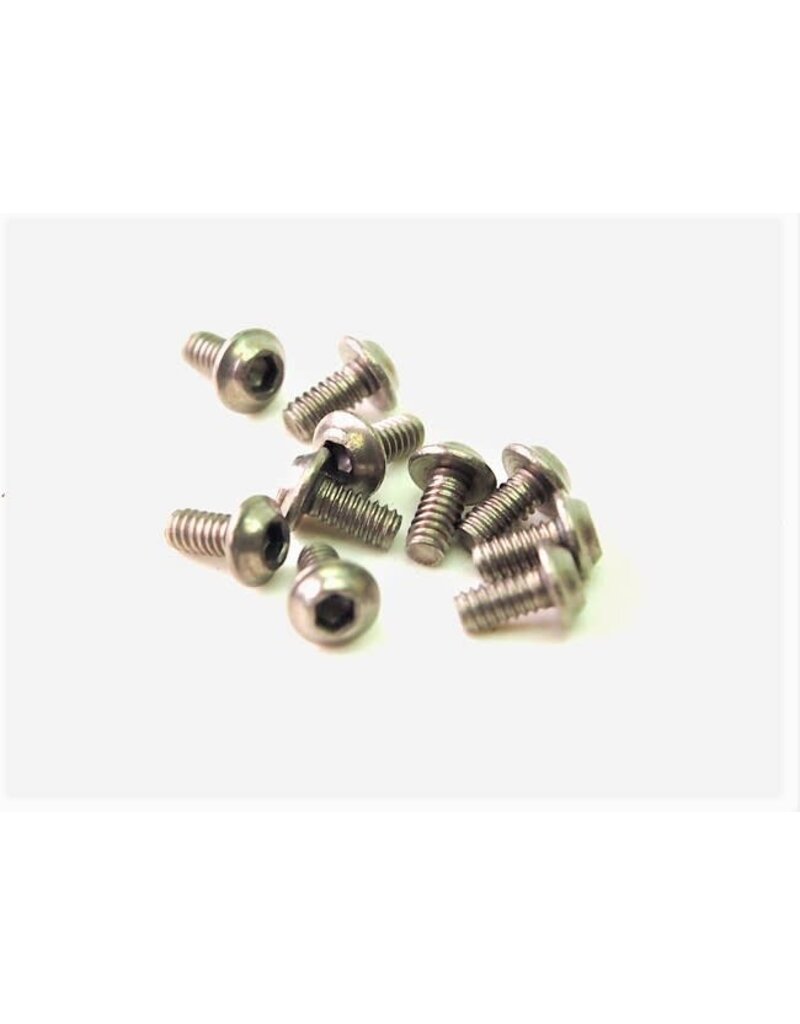 PN RACING PN 700924 M2X4 TITANIUM UFO HEAD HEX MACHINE SCREW (10PCS)