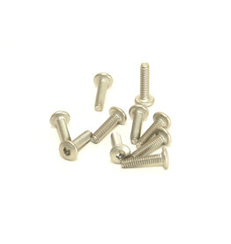 PN RACING KEN PN700628 M2X8 TITANIUM BUTTON HEAD HEX MACHINE SCREW (10)