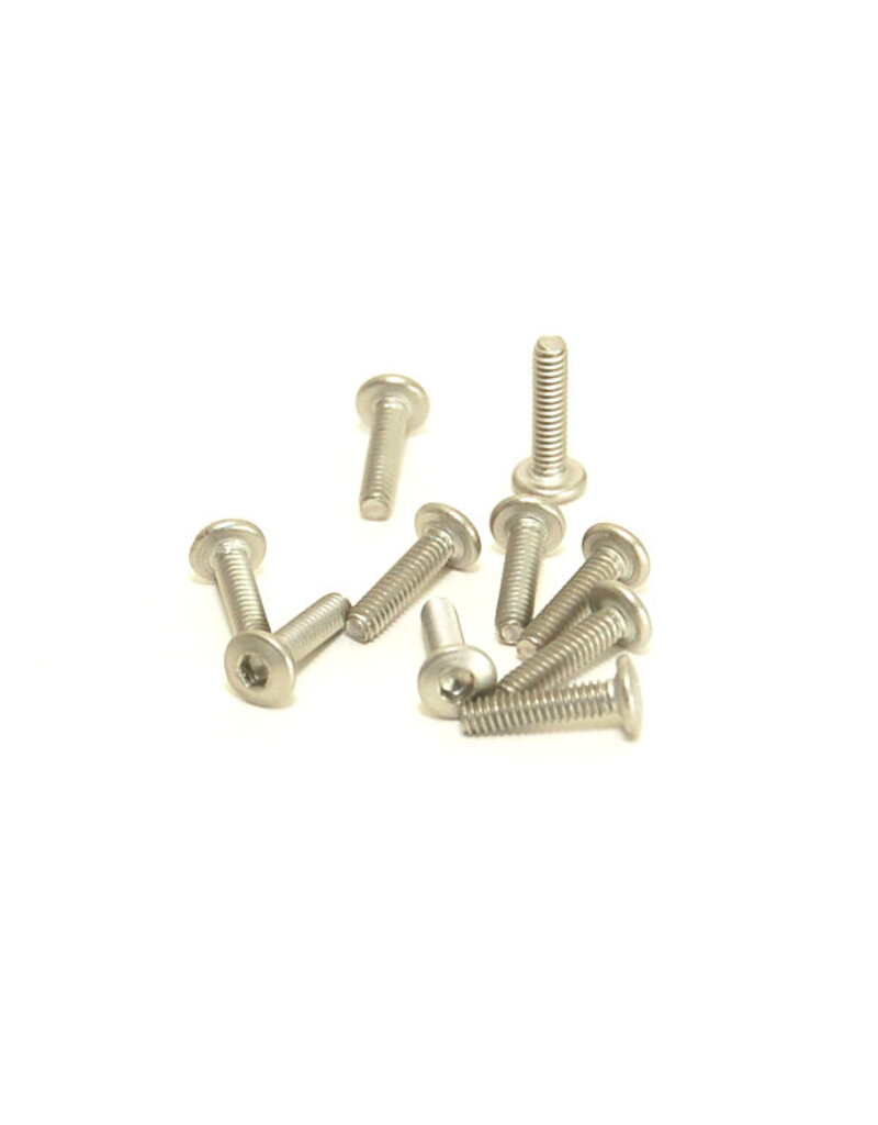 PN RACING KEN PN700628 M2X8 TITANIUM BUTTON HEAD HEX MACHINE SCREW (10)