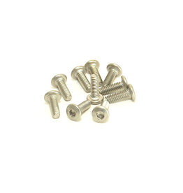 PN RACING KEN PN700626 M2X6 TITANIUM BUTTON HEAD HEX MACHINE SCREW (10PCS)
