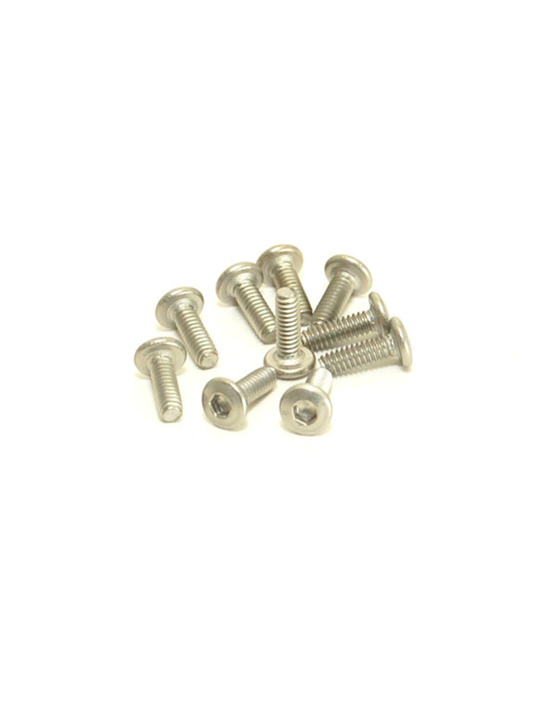 PN RACING KEN PN700626 M2X6 TITANIUM BUTTON HEAD HEX MACHINE SCREW (10PCS)