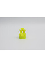 REFLEX RACING REF RX600F0Y SPEED DISH WHEEL FRONT 8.5MM WHEELS 0MM OFFSET: YELLOW (2)
