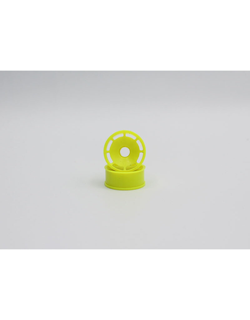 REFLEX RACING REF RX600F0Y SPEED DISH WHEEL FRONT 8.5MM WHEELS 0MM OFFSET: YELLOW (2)
