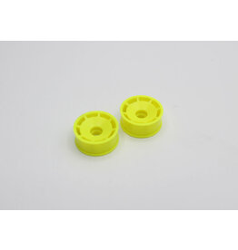 REFLEX RACING REF RX600F0Y SPEED DISH WHEEL FRONT 8.5MM WHEELS 0MM OFFSET: YELLOW (2)