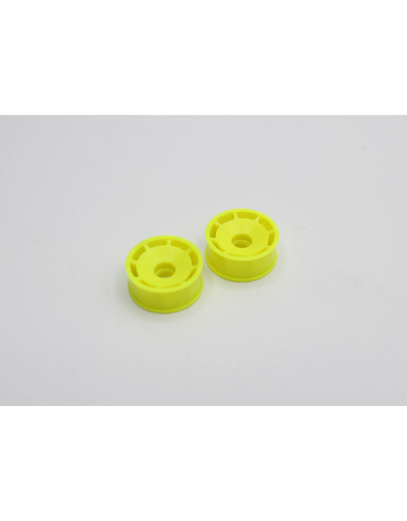 REFLEX RACING REF RX600F0Y SPEED DISH WHEEL FRONT 8.5MM WHEELS 0MM OFFSET: YELLOW (2)