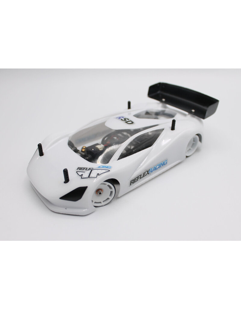 REFLEX RACING REFRX600F0W REFLEX RACING SPEED DISH WHEEL FRONT - 0 OFFSET (WHITE)