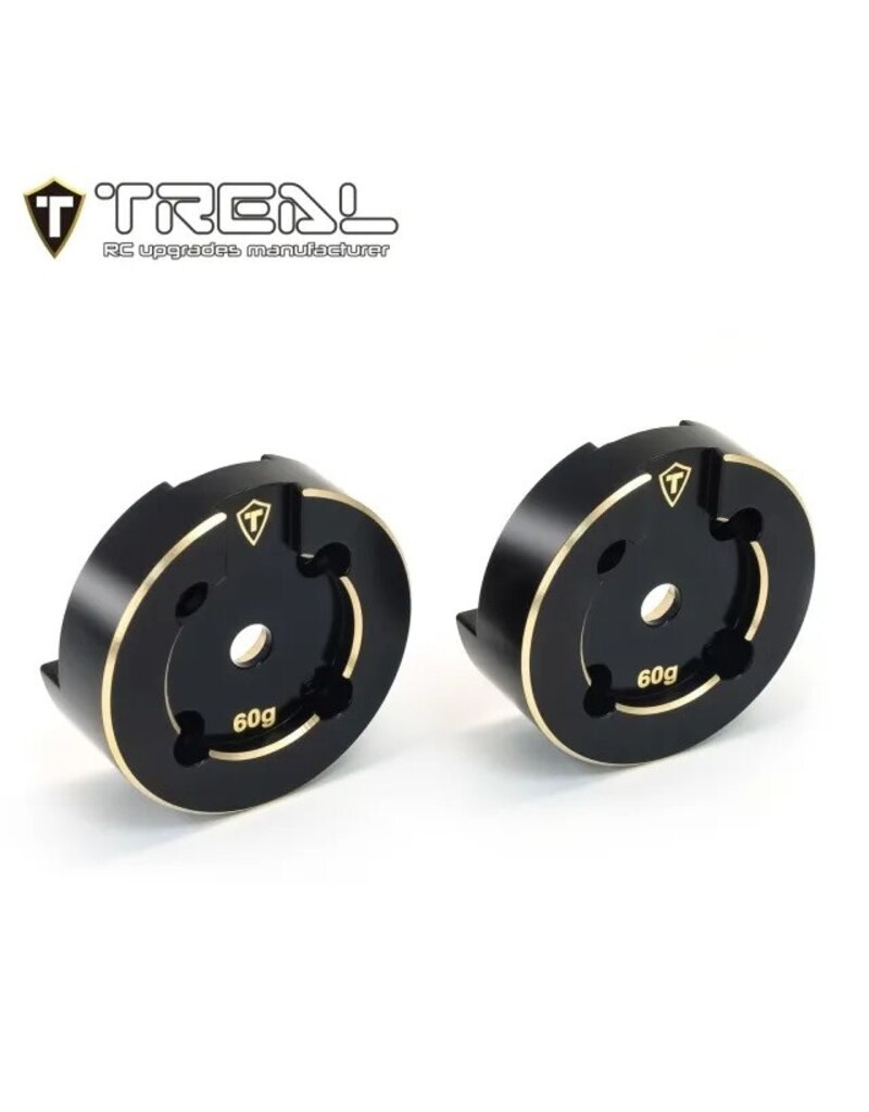 TREAL TRLX003ILIQMN AXIAL UTB18 BRASS PORTAL COVERS (BLACK) (2)