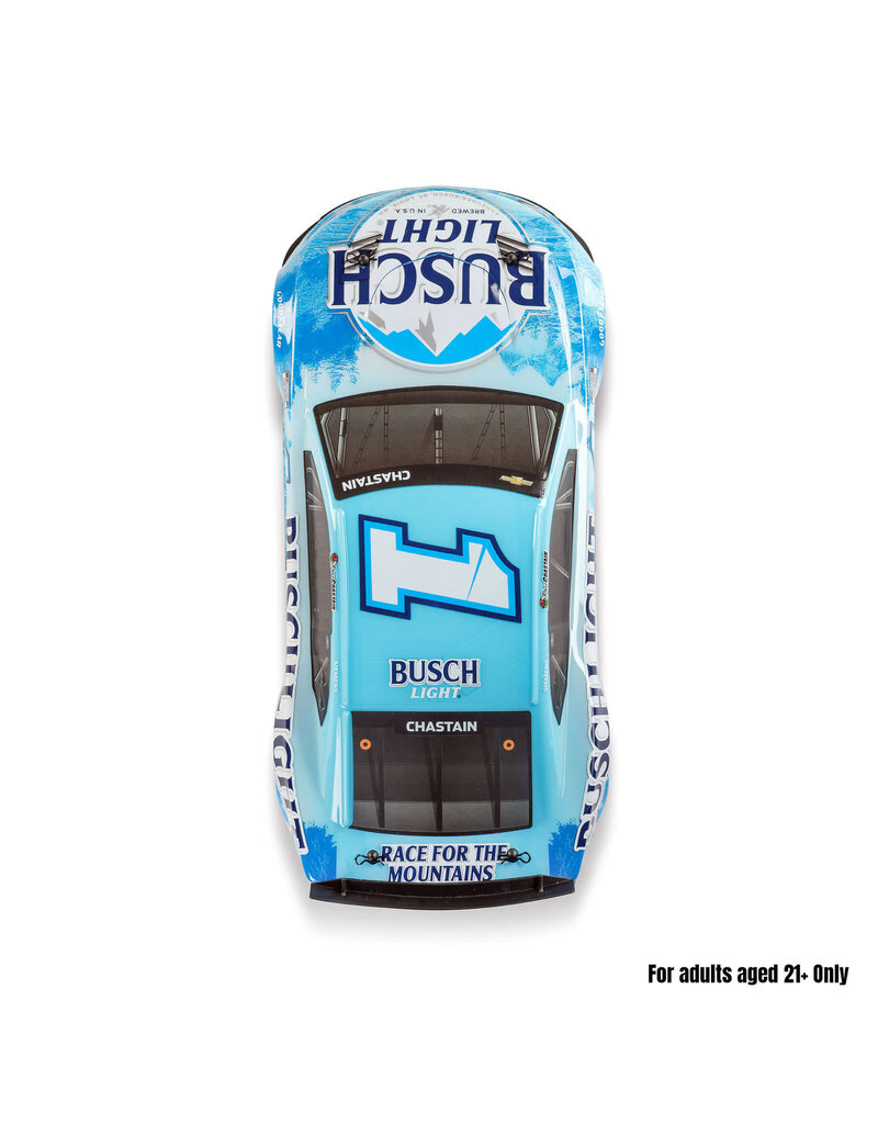 LOSI LOS1122501 1/12 NASCAR RC RACECAR ROSS CHASTAIN NO. 1 2025 BUSCH LIGHT CHEVROLET CAMARO ZL1 2S AWD RTR BRUSHED ON-ROAD (BATTERY & CHARGER INCLUDED), BLUE