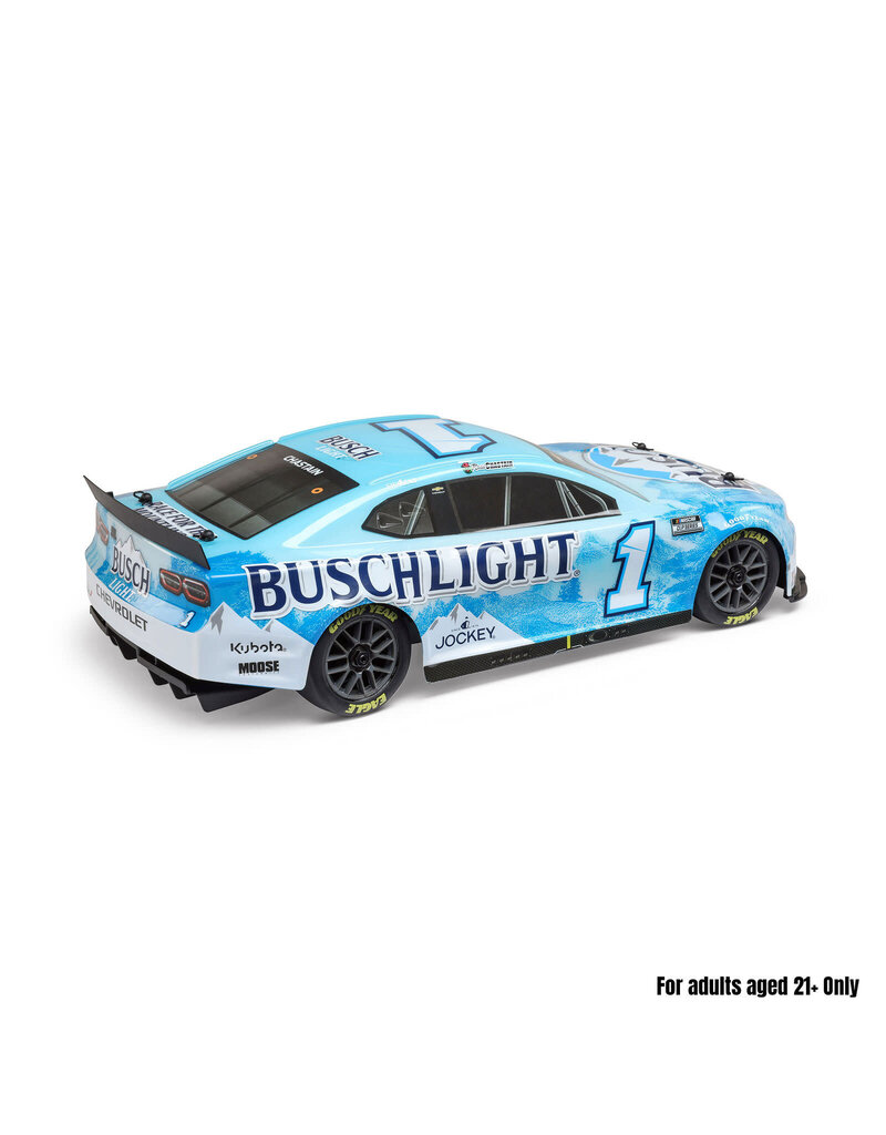 LOSI LOS1122501 1/12 NASCAR RC RACECAR ROSS CHASTAIN NO. 1 2025 BUSCH LIGHT CHEVROLET CAMARO ZL1 2S AWD RTR BRUSHED ON-ROAD (BATTERY & CHARGER INCLUDED), BLUE