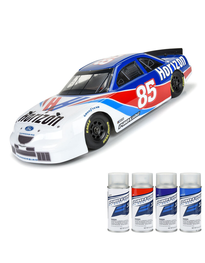 PROLINE RACING PRO371017 PRE-CUT 1996 FORD THUNDERBIRD CLEAR BODY FOR LOSI NASCAR RACECAR