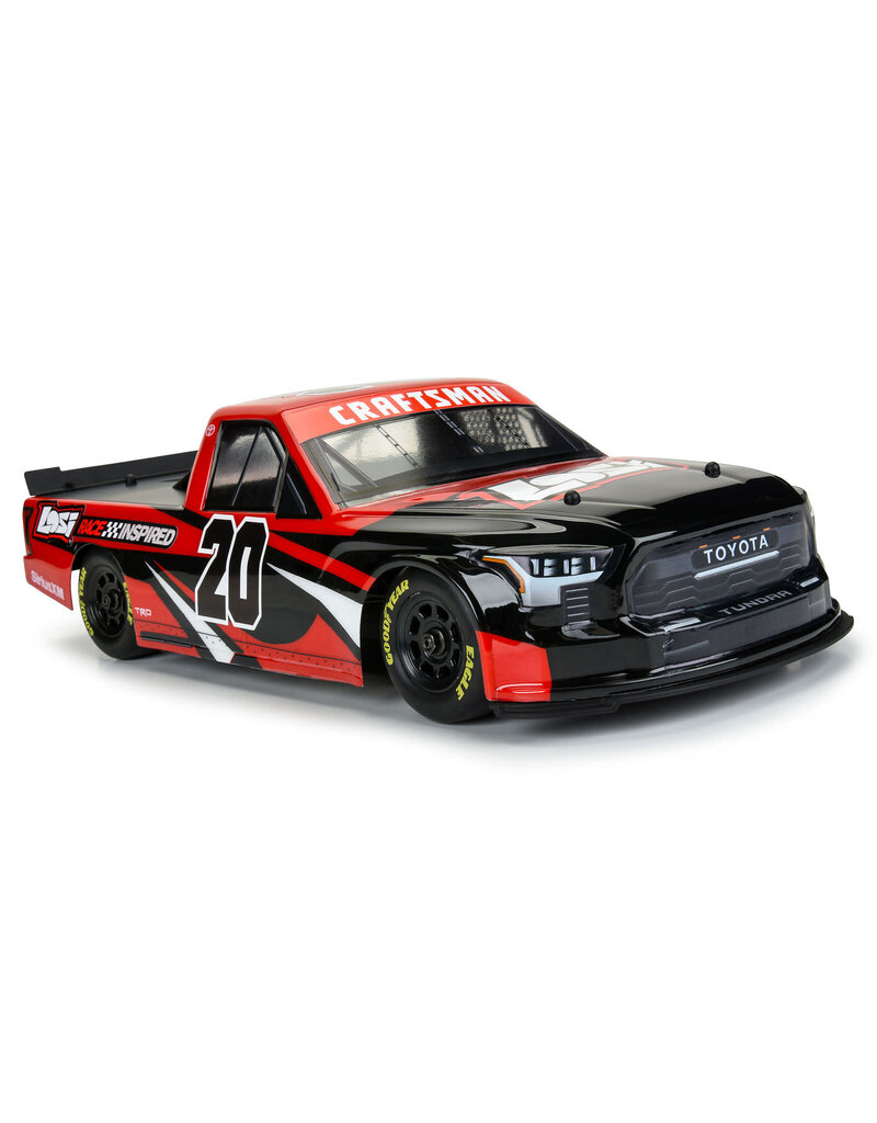 PROLINE RACING PRO365500 PRE-CUT 2024 TOYOTA TUNDRA NASCAR TRUCK SERIES CLEAR BODY FOR LOSI NASCAR RACECAR