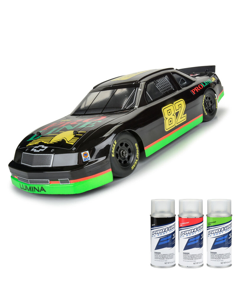 PROLINE RACING PRO370917 PRE-CUT 1990 CHEVY LUMINA CLEAR FOR LOSI NASCAR RACE CAR