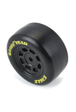 PROLINE RACING PRO1025910 GOODYEAR EAGLE TIRE F/R MTD STEEL RACING WHEELS BLACK FOR LOSI NASCAR