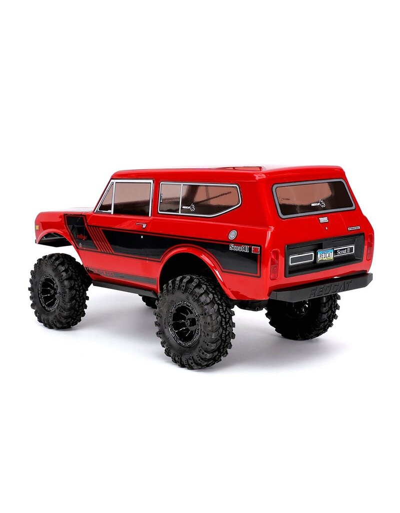 REDCAT RACING RER39153 ASCENT-18 INTERNATIONAL SCOUT II - 1/18 SCALE BRUSHLESS ELECTRIC ROCK CRAWLER RED