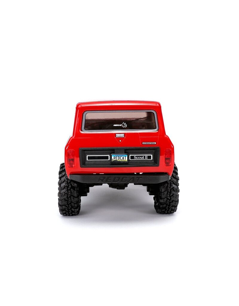 REDCAT RACING RER39153 ASCENT-18 INTERNATIONAL SCOUT II - 1/18 SCALE BRUSHLESS ELECTRIC ROCK CRAWLER RED