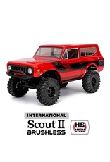 REDCAT RACING RER39153 ASCENT-18 INTERNATIONAL SCOUT II - 1/18 SCALE BRUSHLESS ELECTRIC ROCK CRAWLER RED