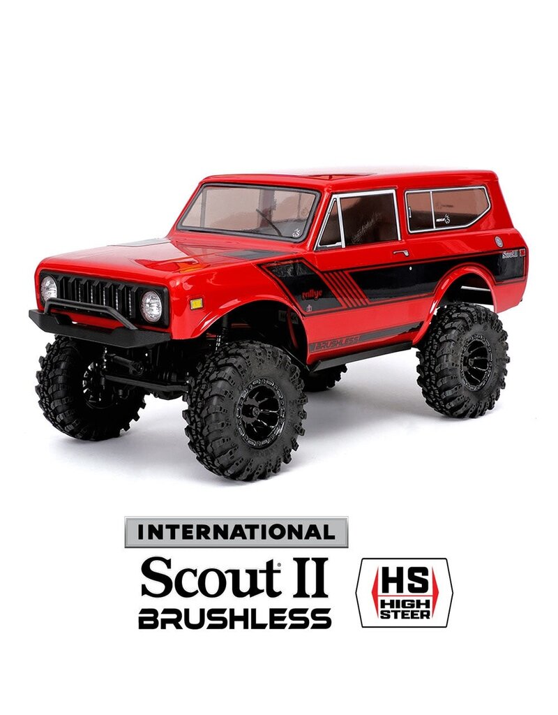REDCAT RACING RER39153 ASCENT-18 INTERNATIONAL SCOUT II - 1/18 SCALE BRUSHLESS ELECTRIC ROCK CRAWLER RED