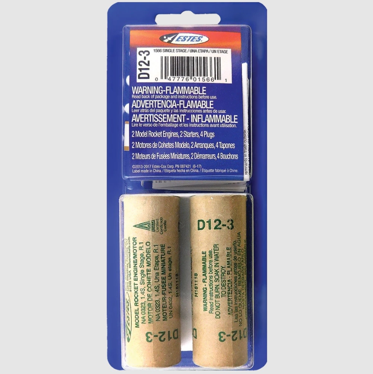 D12-3 Model Rocket Engine (2) - 10027