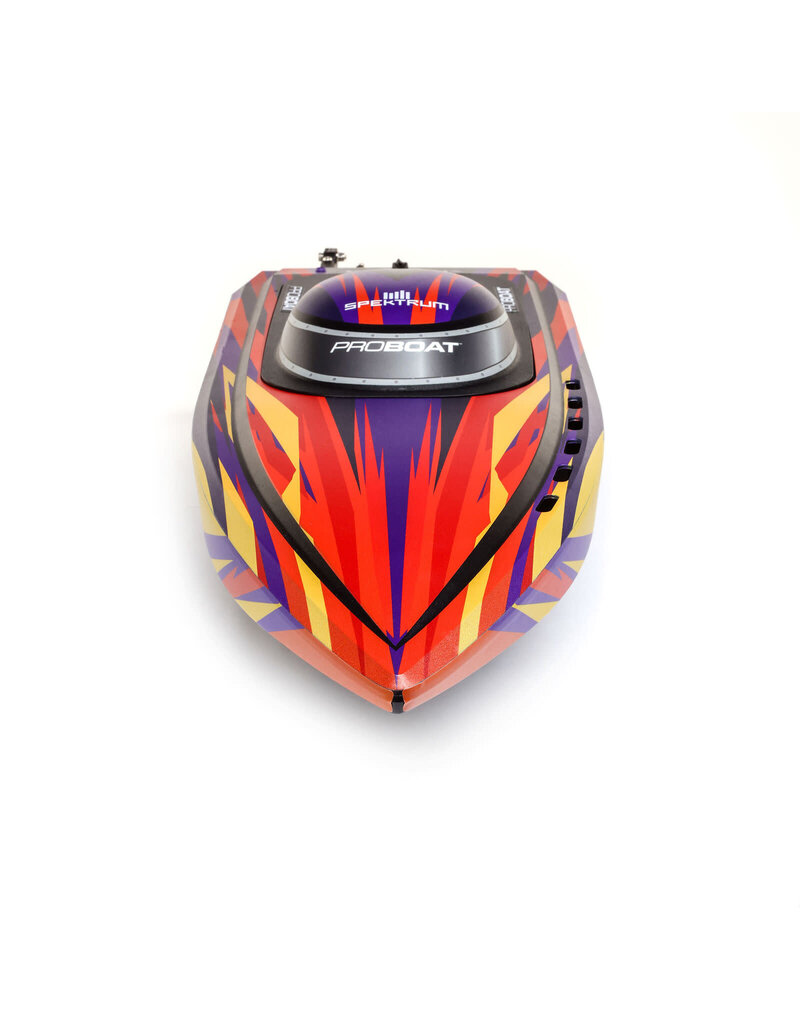 PROBOAT PRB-1992T1 SONICWAKE 24" SELF-RIGHTING BRUSHLESS DEEP-V RTR (BATTERY & CHARGER INCLUDED), RED