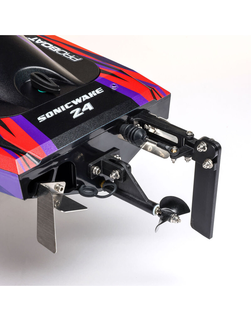 PROBOAT PRB-1992T1 SONICWAKE 24" SELF-RIGHTING BRUSHLESS DEEP-V RTR (BATTERY & CHARGER INCLUDED), RED