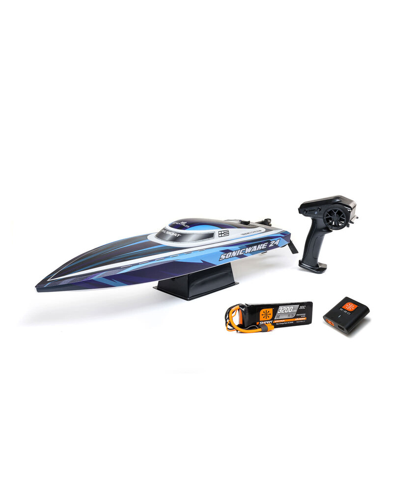 PROBOAT PRB-1992T2	SONICWAKE 24" SELF-RIGHTING BRUSHLESS DEEP-V RTR (BATTERY & CHARGER INCLUDED), BLUE