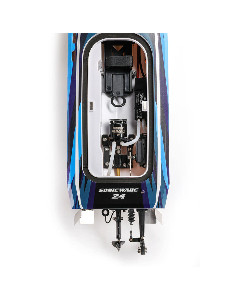 PROBOAT PRB-1992T2	SONICWAKE 24" SELF-RIGHTING BRUSHLESS DEEP-V RTR (BATTERY & CHARGER INCLUDED), BLUE