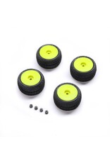 PROLINE RACING PRO-2632 BLOCKADE TIRE, PROLINE OE, WHEEL, YELLOW, MOUNTED: MICRO-T