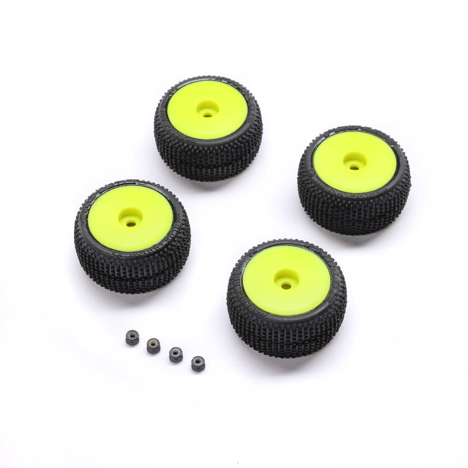 PRO-2632 BLOCKADE TIRE, PROLINE OE, WHEEL, YELLOW, MOUNTED: MICRO-T
