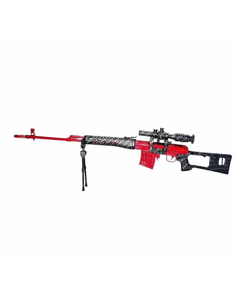 GOAT GUN GOALTD-SVD 1/4 SCALE DIE CAST METAL SPECIAL EDITION "RED TEAM" SVD SNIPER RIFLE MODEL.