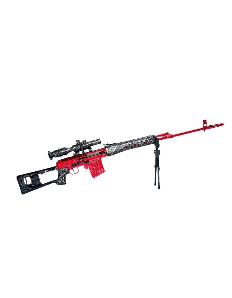 GOAT GUN GOALTD-SVD 1/4 SCALE DIE CAST METAL SPECIAL EDITION "RED TEAM" SVD SNIPER RIFLE MODEL.
