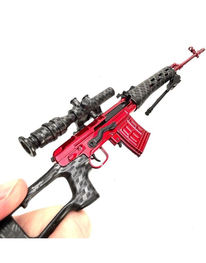 GOAT GUN GOALTD-SVD 1/4 SCALE DIE CAST METAL SPECIAL EDITION "RED TEAM" SVD SNIPER RIFLE MODEL.