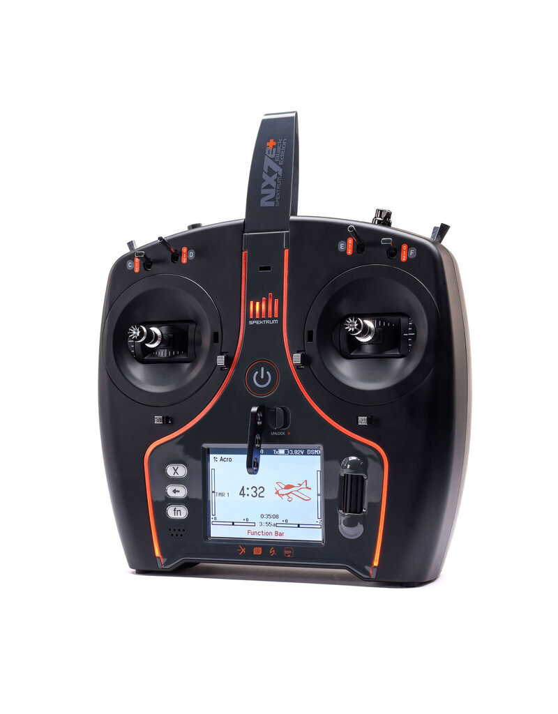 SPEKTRUM SPMR7120 NX7E+ BLACK EDITION 14 CHANNEL TRANSMITTER ONLY