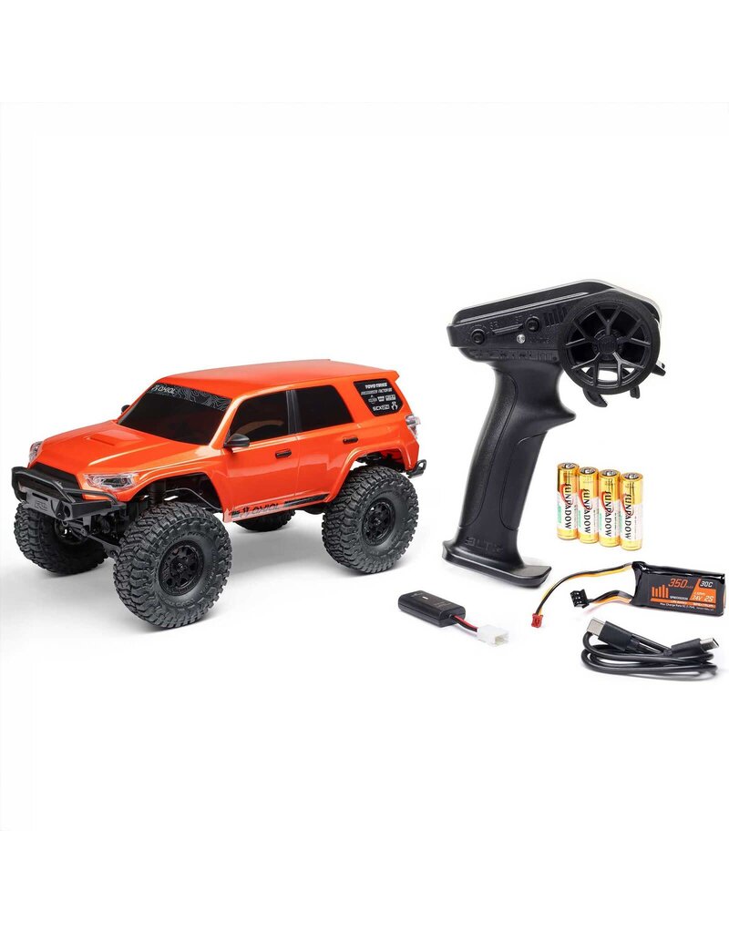 AXIAL AXI-2035T1 1/24 SCX24 TOYOTA 4RUNNER 4X4 RTR BRUSHED ROCK CRAWLER (BATTERY & CHARGER INCLUDED), ORANGE